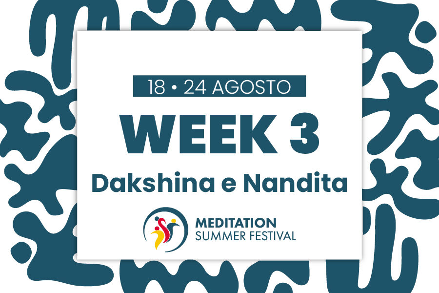 3 week Meditation Summer Festival